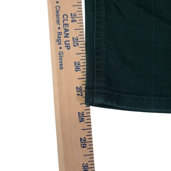 Democracy Ab Technology Stretchy Skinny Jeans Women 8 32x28 Forest Green - Picture 12 of 13